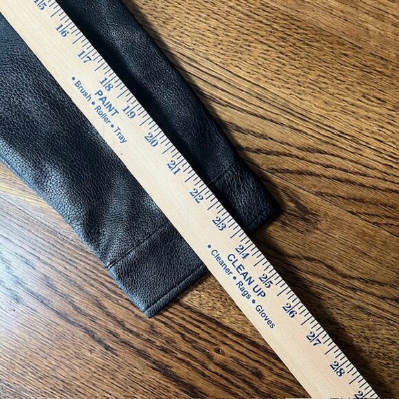 NWT Steve Madden Motorcycle Moto Jacket Womens L Black Faux Leather Biker Grunge - Picture 6 of 9